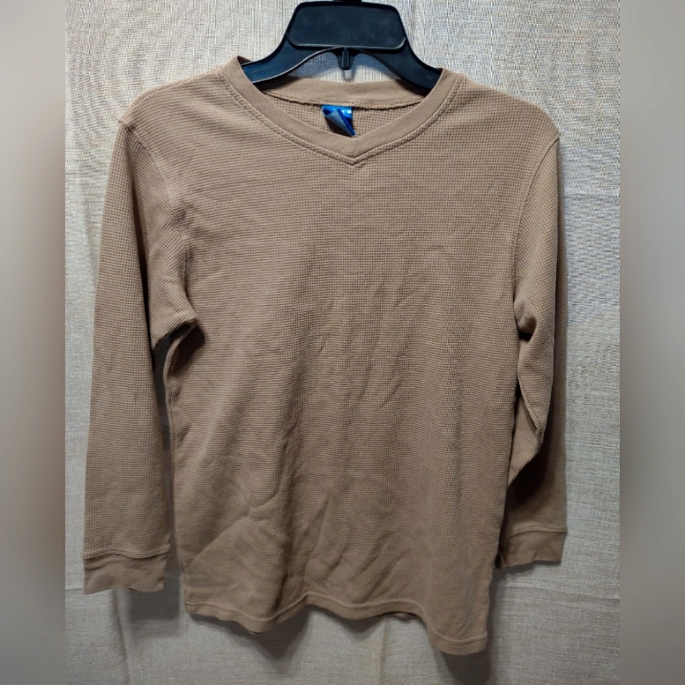 French Toast Beige Very Cozy Long Sleeve Thermal Size 14-16 for Boy